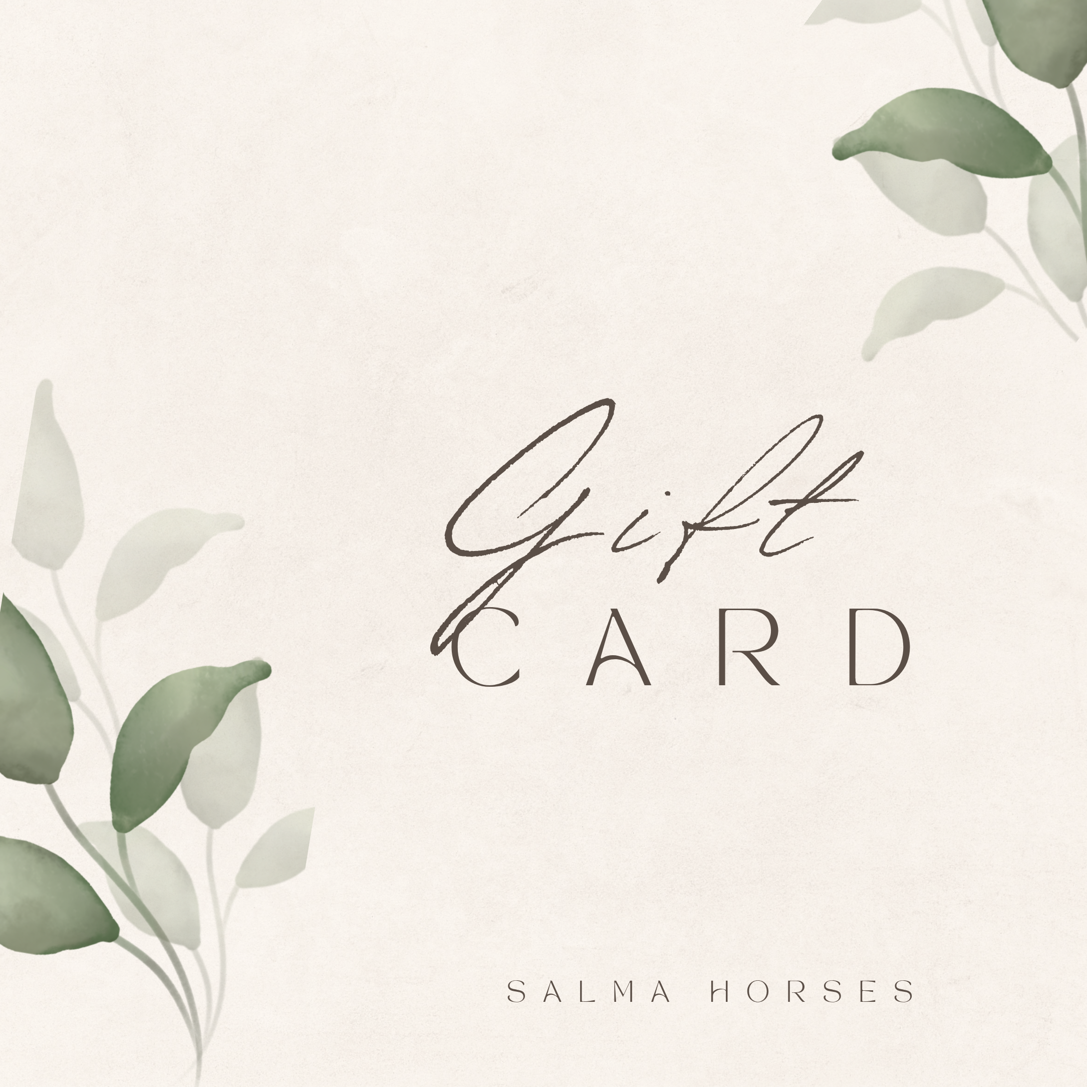 Salma Horses gift card